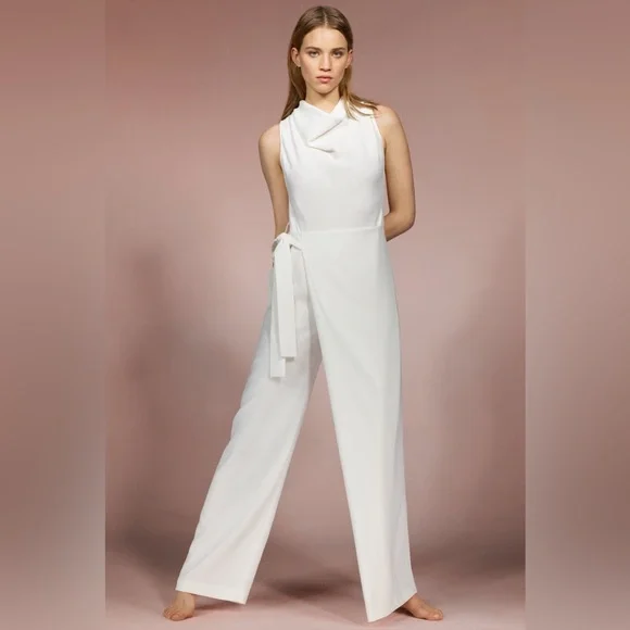 Zara jumpsuit white romper kaftan - Picture 4 of 13